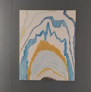 Geode agate painting by myself